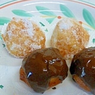 クランペット生地で作る　ドーナツ